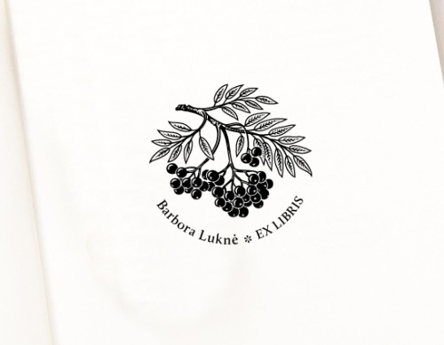 Ex libris Antspaudas Šermukšnio Uogos (E-5043)