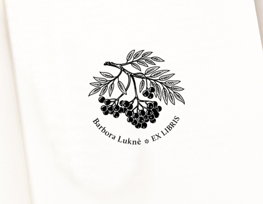 Ex libris Antspaudas Šermukšnio Uogos (E-5043)