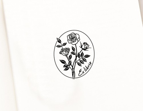 Ex libris Antspaudas Rožės (R-3006)
