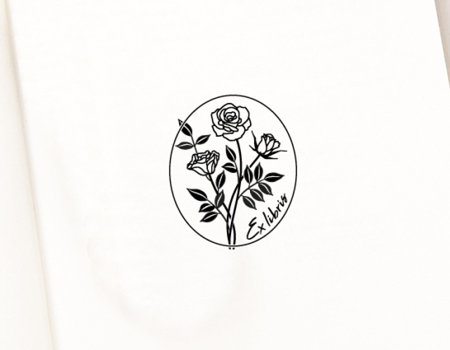 Ex libris Antspaudas Rožės (R-3006)