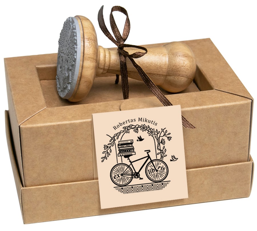 Ex libris Antspaudas Knygų Dviratis (E-5072)