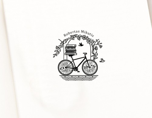 Ex libris Antspaudas Knygų Dviratis (E-5072)