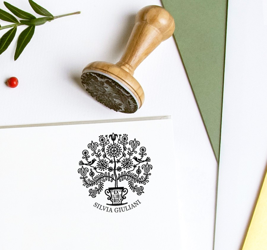 Ex libris Antspaudas Gyvybės Medis (E-5004)
