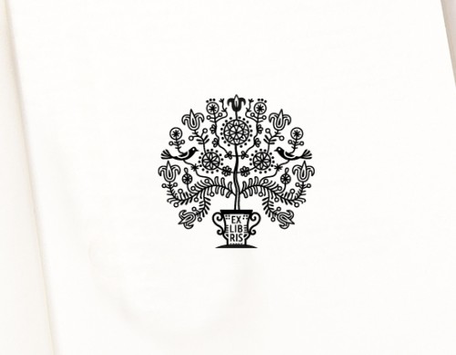 Ex libris Antspaudas Gyvybės Medis (R-4004e)