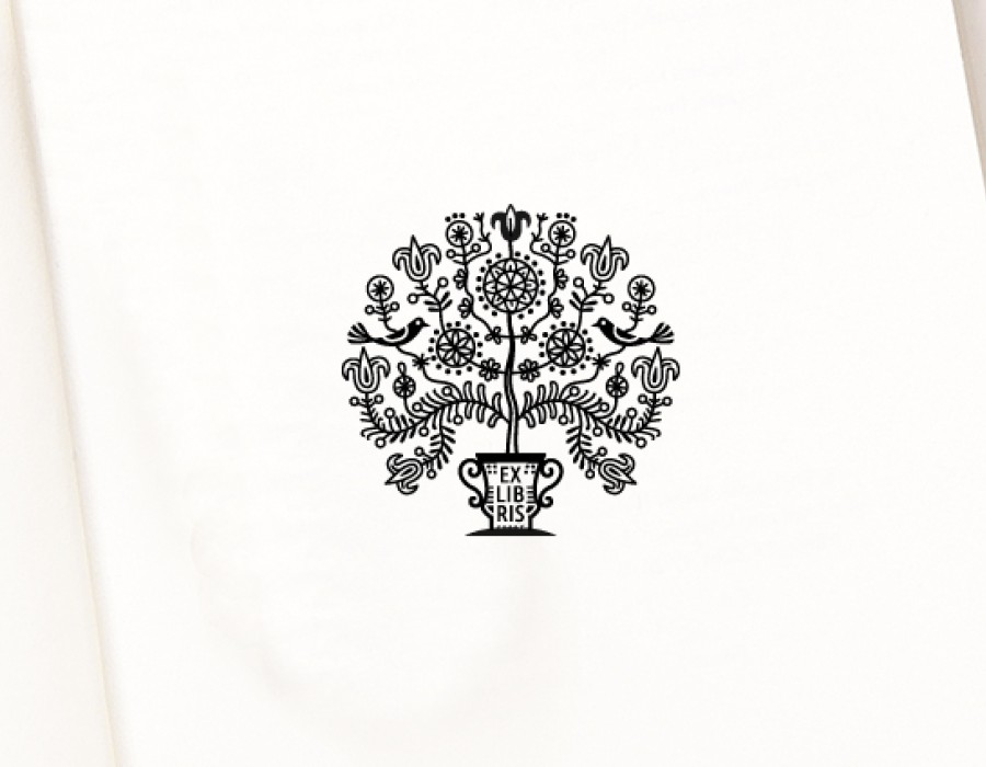 Ex libris Antspaudas Gyvybės Medis (R-4004e)