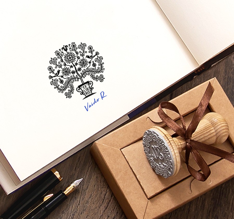 Ex libris Antspaudas Gyvybės Medis (R-4004e)