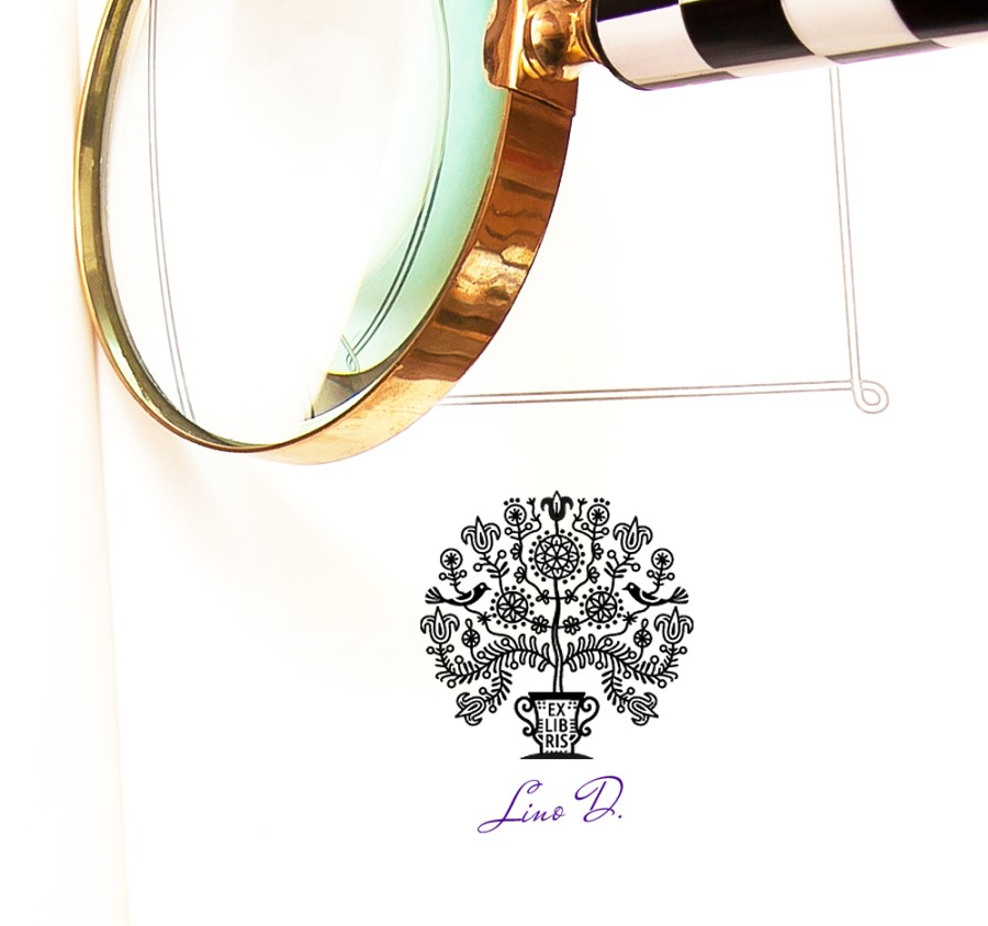 Ex libris Antspaudas Gyvybės Medis (R-4004e)