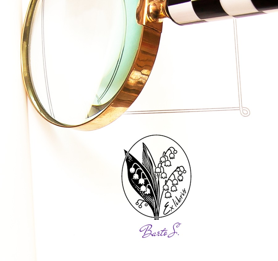 Ex libris Antspaudas su Pakalnutėmis (R-3005)