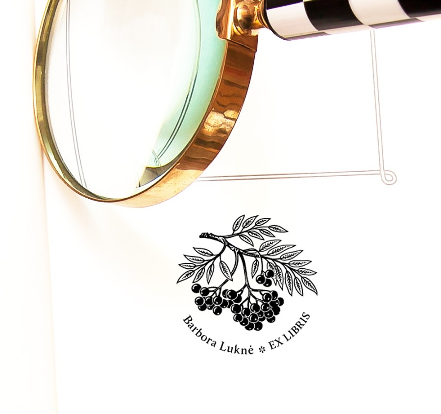 Ex libris Antspaudas Šermukšnio Uogos (E-5043)
