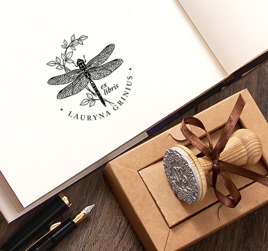 Vardinis Ex libris Antspaudas su Laumžirgiu (E-5040)